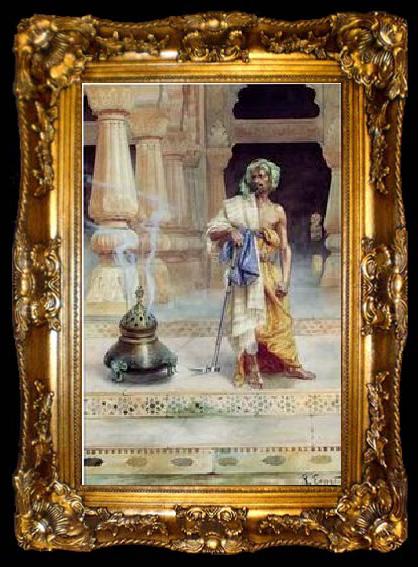 framed  unknow artist Arab or Arabic people and life. Orientalism oil paintings 128, ta009-2